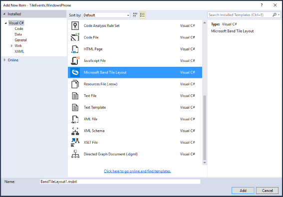 Microsoft Band Tile Designer Preview - Visual Studio Marketplace
